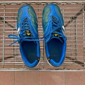 Adidas Blue and Yellow Sports Shoes